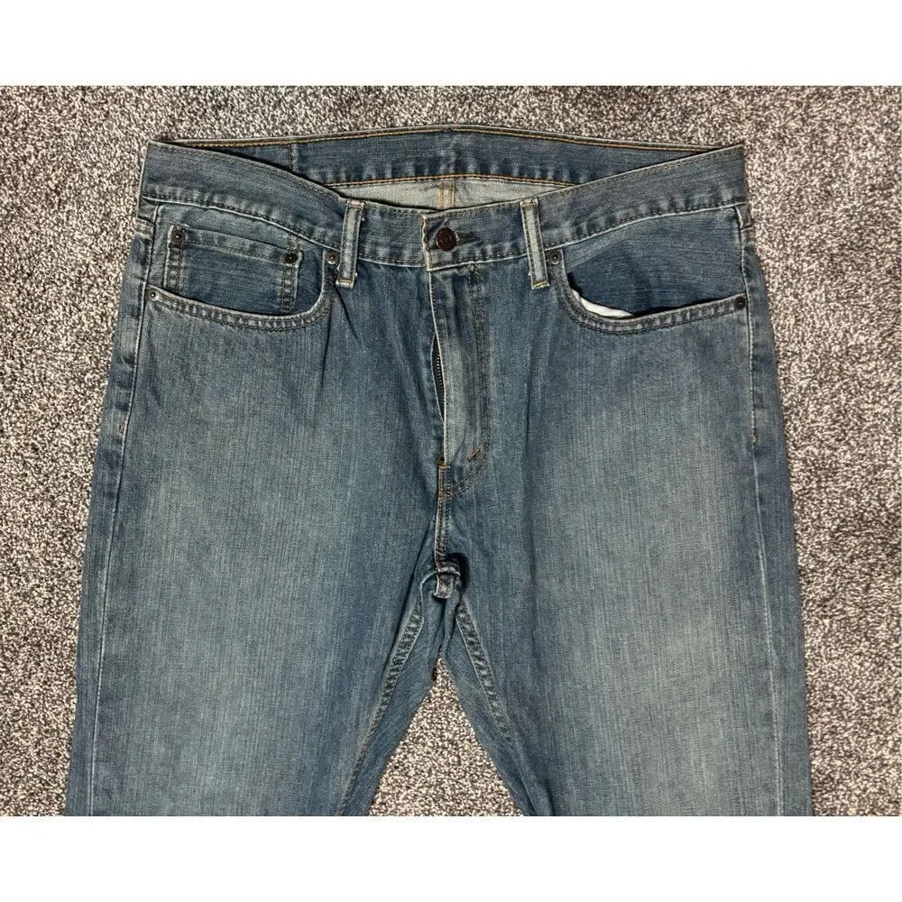 Levis 559 Jeans Mens 34 Dark Wash Denim Relaxed Straight 34X30